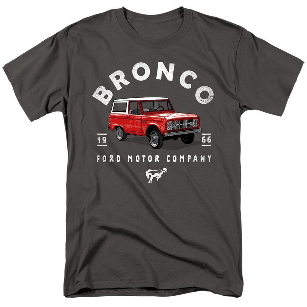 Ford Bronco Bronco Illustrated Adult 181 T Shirt Charcoal